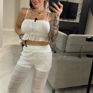 Elegant White Lace Jumpsuit